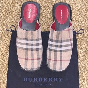 Authentic Burberry Clogs